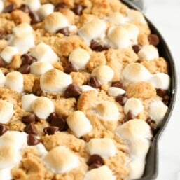 Entertaining recipe - s'mores pie with a peanut butter cookie crust