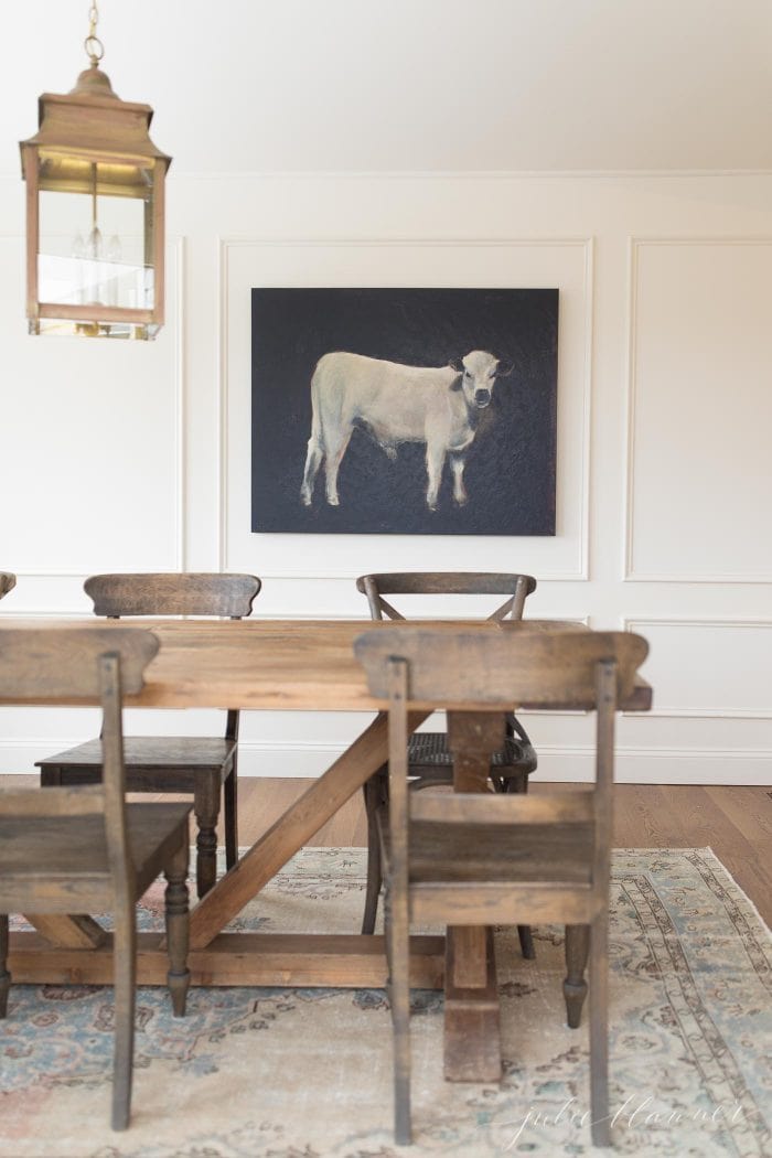 breakfast nook farmhouse table made from reclaimed wood