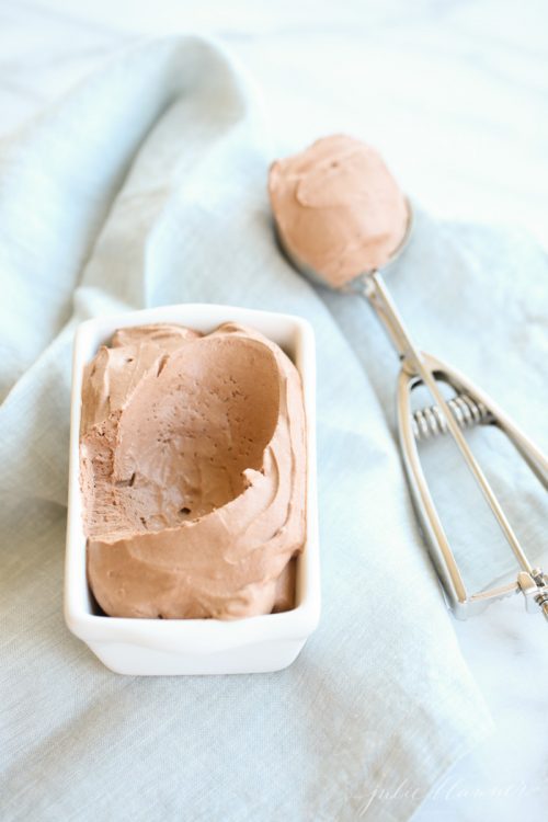 Minute Creamy Chocolate Ice Cream Recipe Julie Blanner