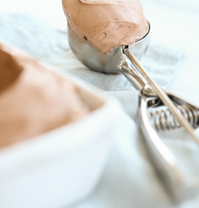 Homemade chocolate ice cream recipe
