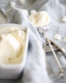 no churn 3 ingredient homemade marshmallow ice cream recipe