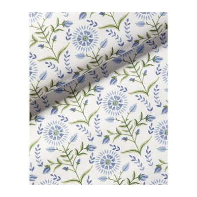 blue sunflower print wallpaper from Serena and lily