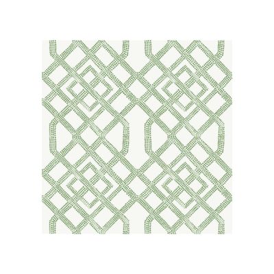 a graphic green chinoiserie inspired powder room wallpaper
