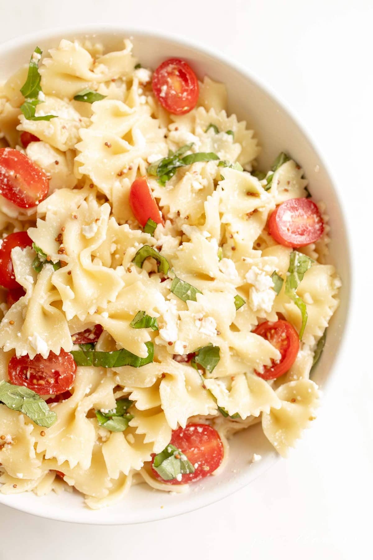 Light and Easy Pasta Salad Recipe | Bow Tie Pasta Salad | Julie Blanner