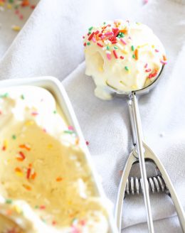 Easy 3 ingredient cake batter ice cream recipe