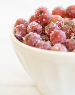frozen grapes marinated in wine - the perfect summer snack