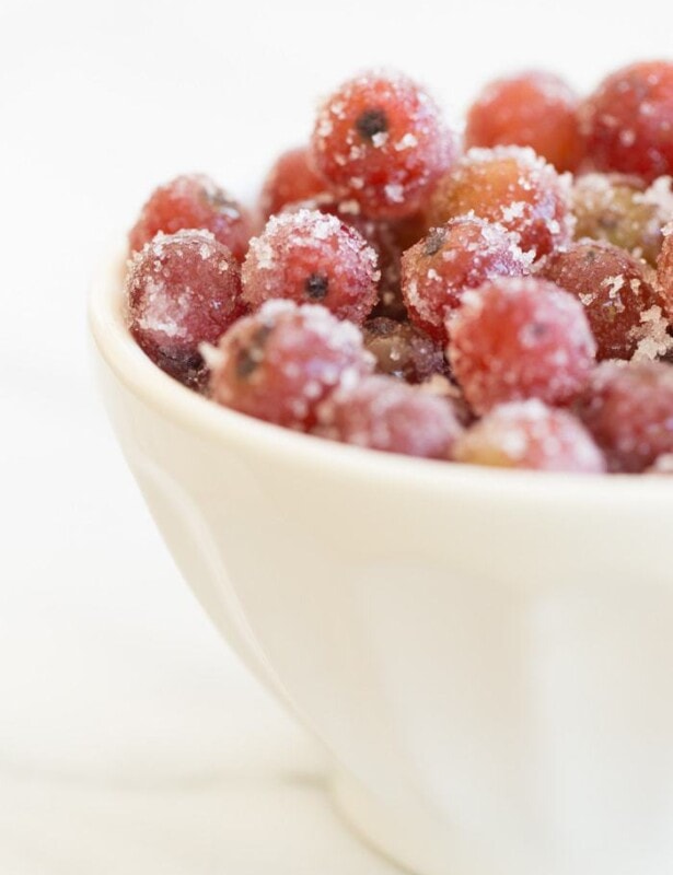 frozen grapes marinated in wine - the perfect summer snack