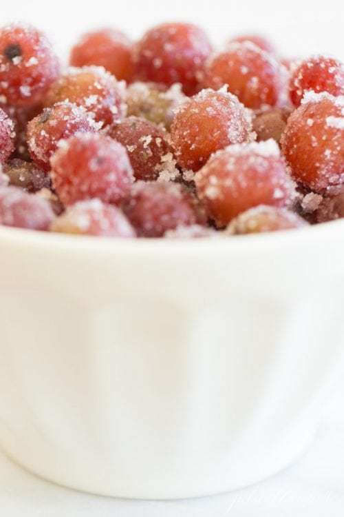 Sugared Frozen Grapes Marinated In Wine Refreshing And Light Snack