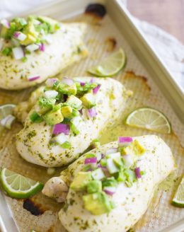 easy cilantro lime baked chicken recipe with just 10 minutes hands on time!