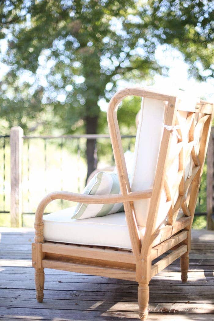wood patio furniture that will only look more beautiful with age