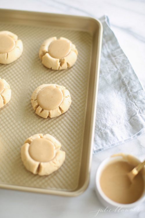 Salted Caramel Sugar Cookie Recipe Fall Cookie Week Julie Blanner