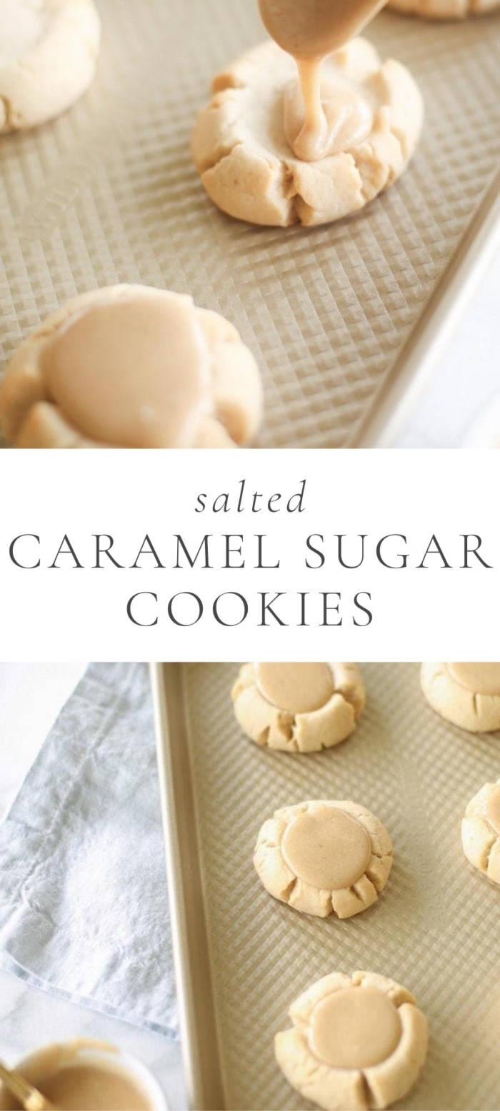 caramel sugar on baking sheet