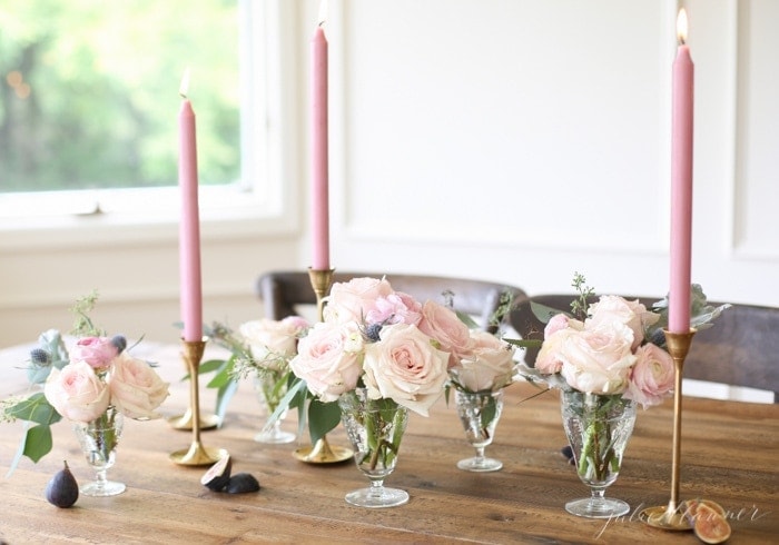 learn how to make a beautiful centerpiece for any occasion from entertaining blogger Julie Blanner