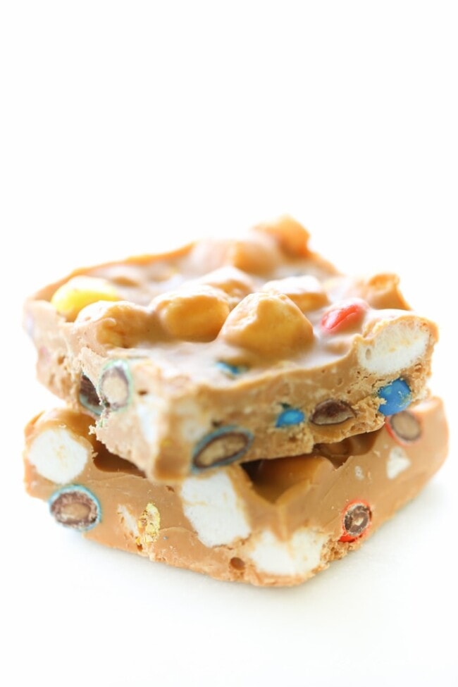 Easy No Bake Leftover Halloween Candy Recipe Julie Blanner easy-no-bake-leftover-halloween-candy-recipe-julie-blanner