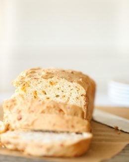cheddar beer bread recipe on julieblanner.com