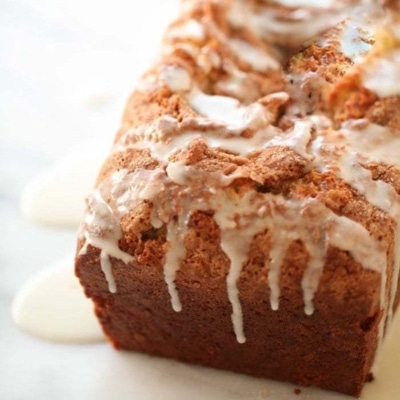 Amazing Cinnamon Roll Bread in Minutes | Julie Blanner