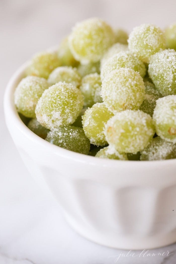 Sugared Champagne Grapes For New Years Eve Julie Blanner