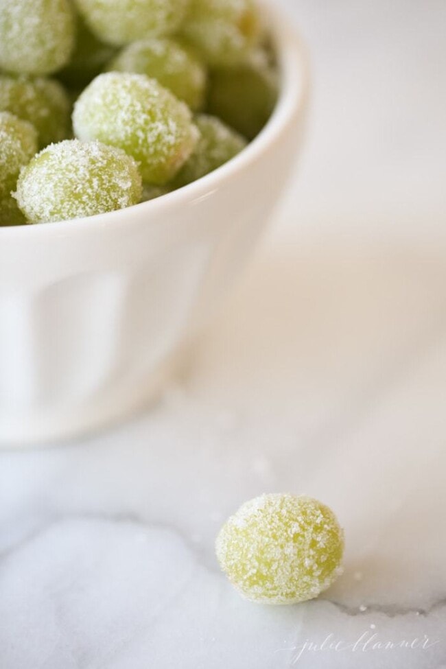 Sugared Prosecco Grapes for Parties Julie Blanner