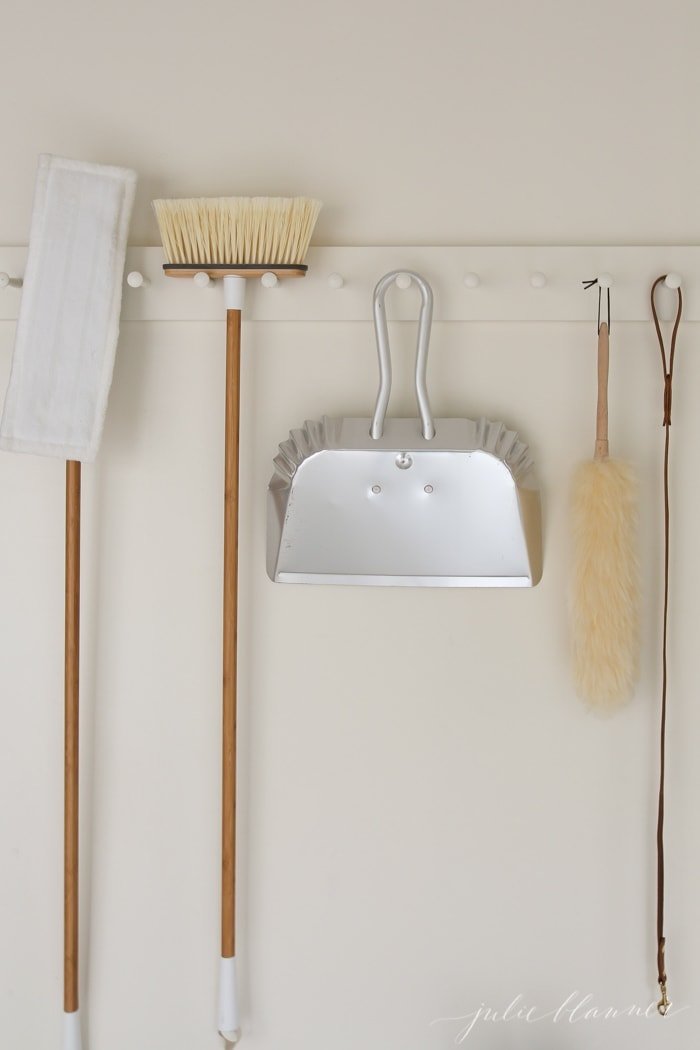 tips to organize cleaning supplies | garage organization