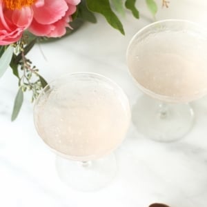 2 ingredient 5 minute rosé slushy recipe