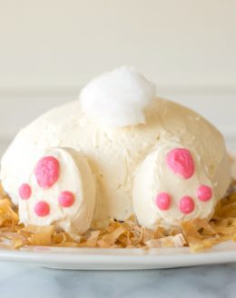 bunny butt cake without coconut - easy Easter cake for beginners made with a cake mix
