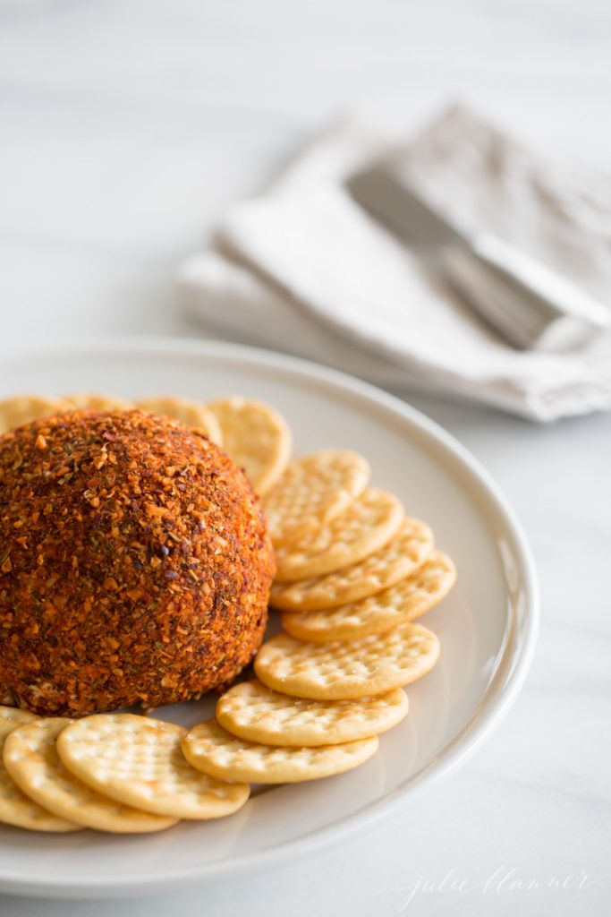 santa fe cheese ball - easy as a mix, without one 
