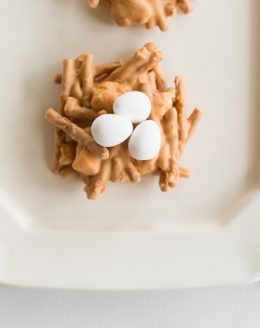 no bake Easter cookies - edible egg nests