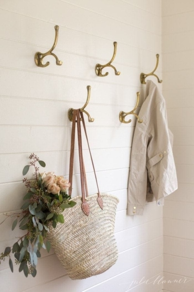 Add Brass Hooks for Charm and Function | Julie Blanner