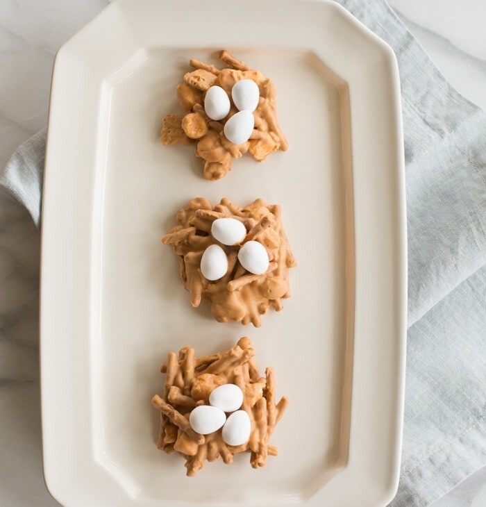 easy no bake Easter cookies - adorable spring egg nests