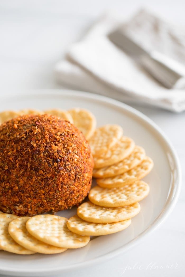 This easy Santa Fe Cheese Ball recipe is a deliciously addicting last-minute appetizer recipe that's always a crowd pleaser