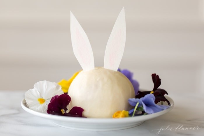 bunny carrot cake cheese ball recipe - cute Easter dessert idea