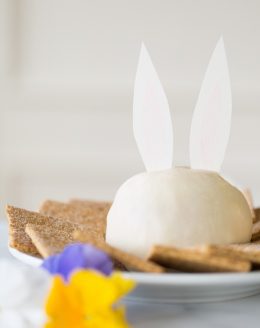 bunny carrot cake cheese ball recipe - cute Easter dessert idea