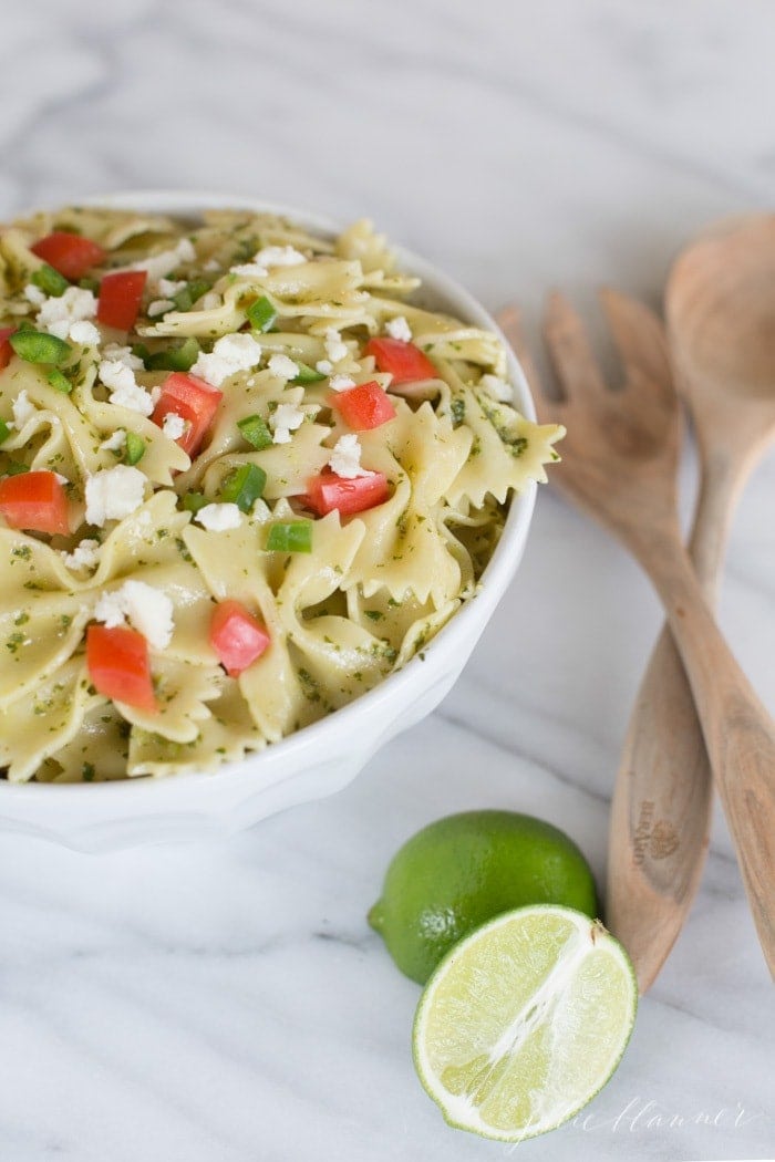 easy fiesta pasta salad recipe | Mexican pasta salad