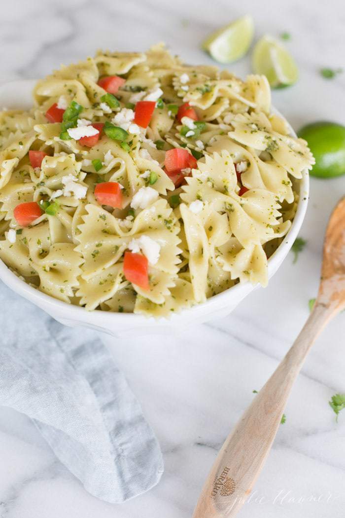 easy fiesta pasta salad recipe | Mexican pasta salad