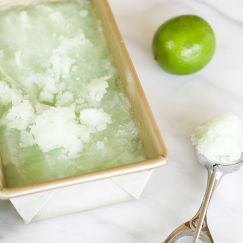 3 Ingredient Lime Sorbet | Julie Blanner