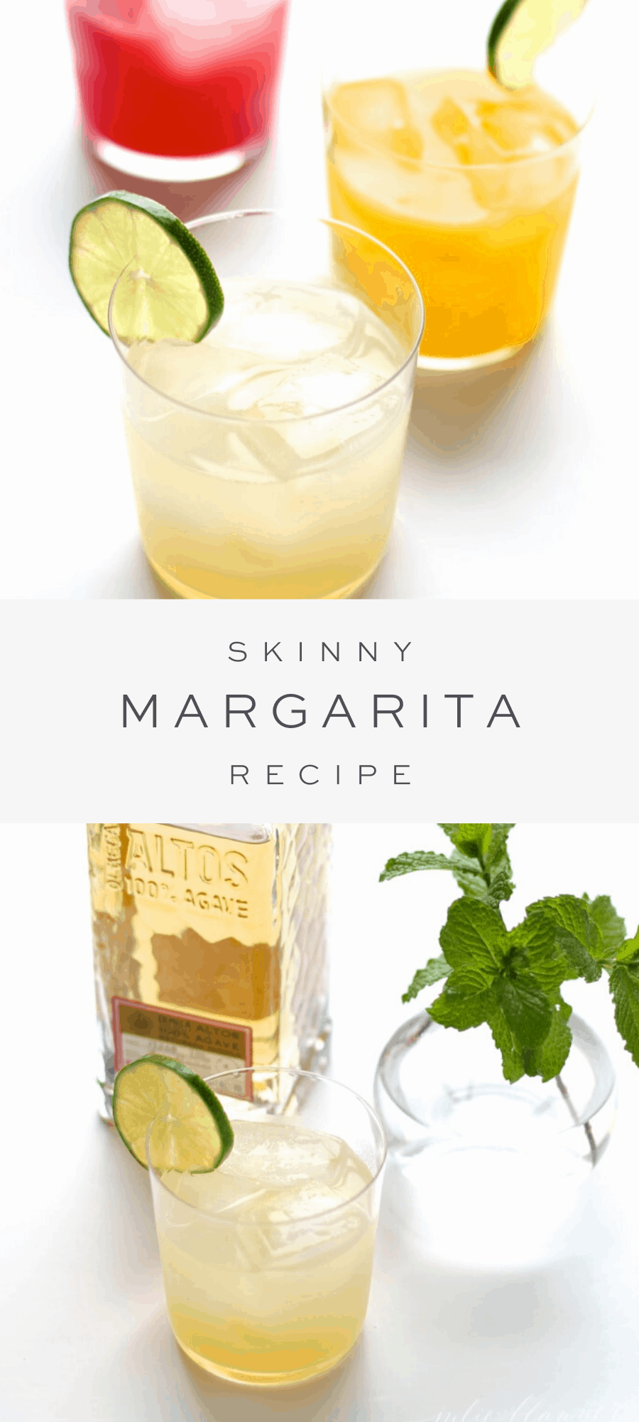 Skinny Margarita Recipe - a Low Calorie, Fresh Margarita without a Mix