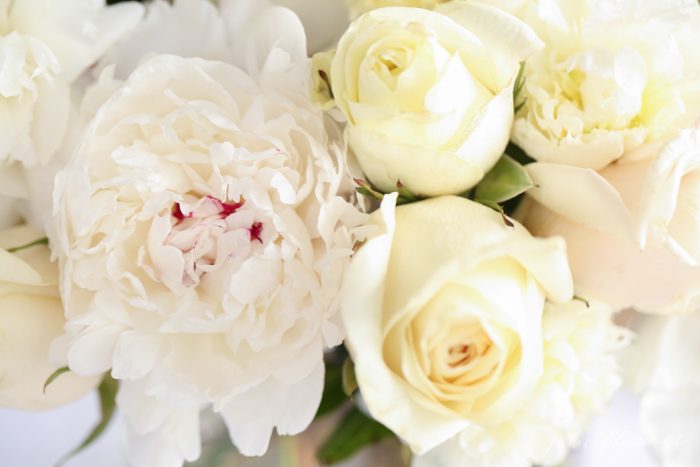 peony and rose centerpiece tutorial