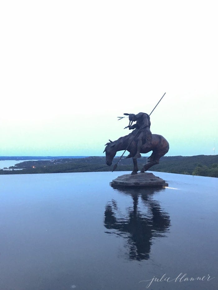 top of the rock at Table Rock Lake, a Branson Missouri attraction.