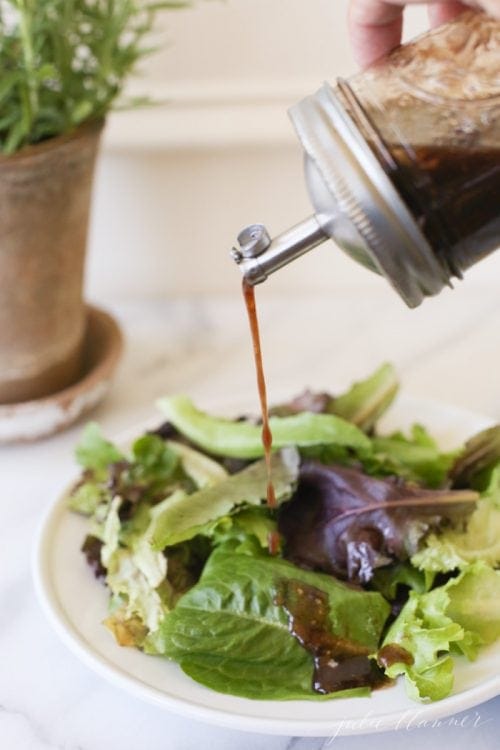 How To Make Homemade Balsamic Vinaigrette | Julie Blanner