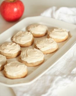 frosted apple butter sugar cookies