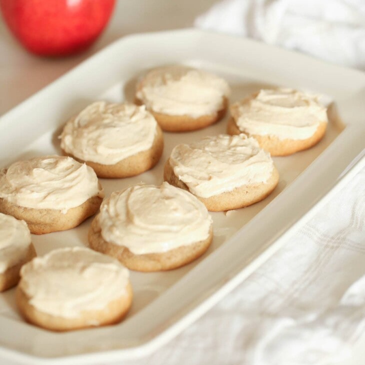 frosted apple butter sugar cookies
