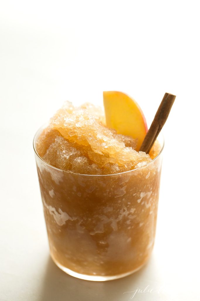 Simple Apple Cider Bourbon Slush Fall Cocktail Recipe