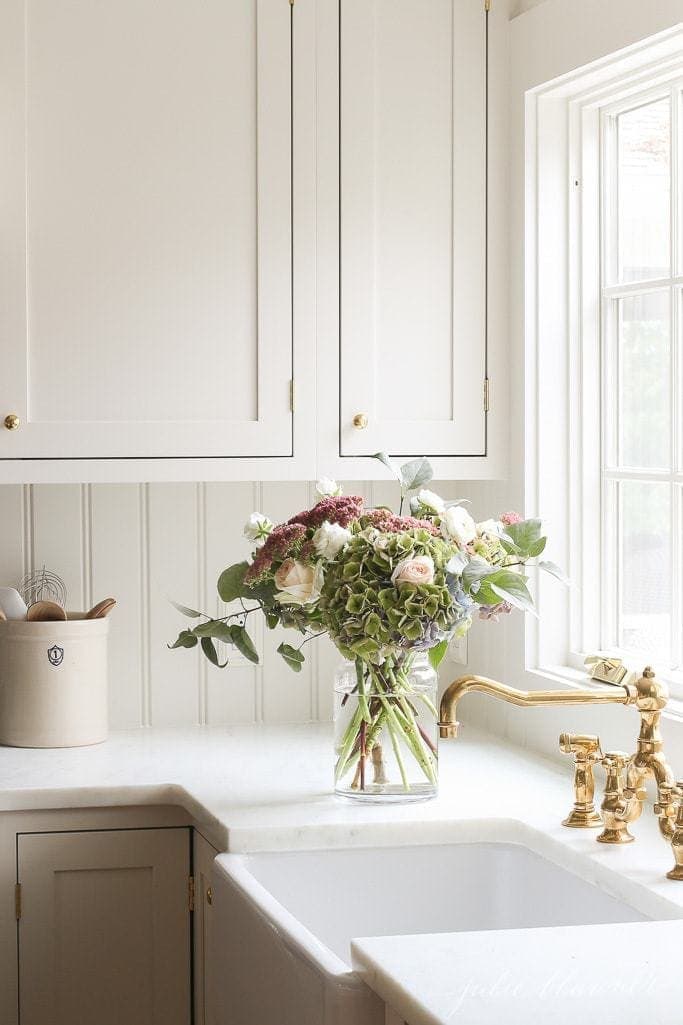 Cream Kitchen Cabinet Custom Paint Color Julie Blanner