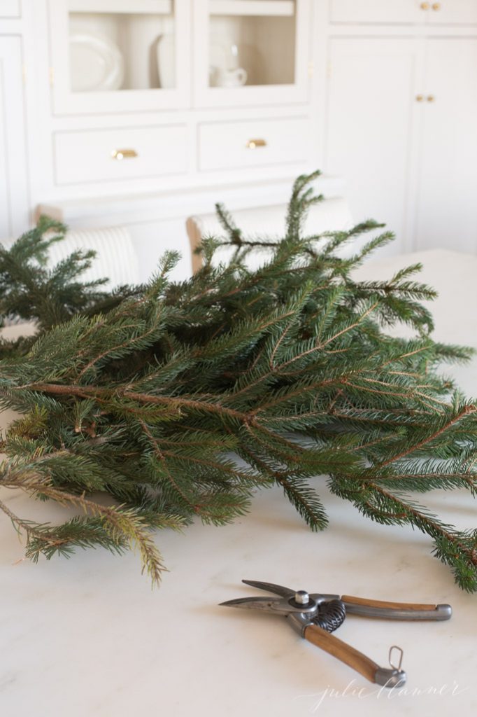 decorating with branches from your yard