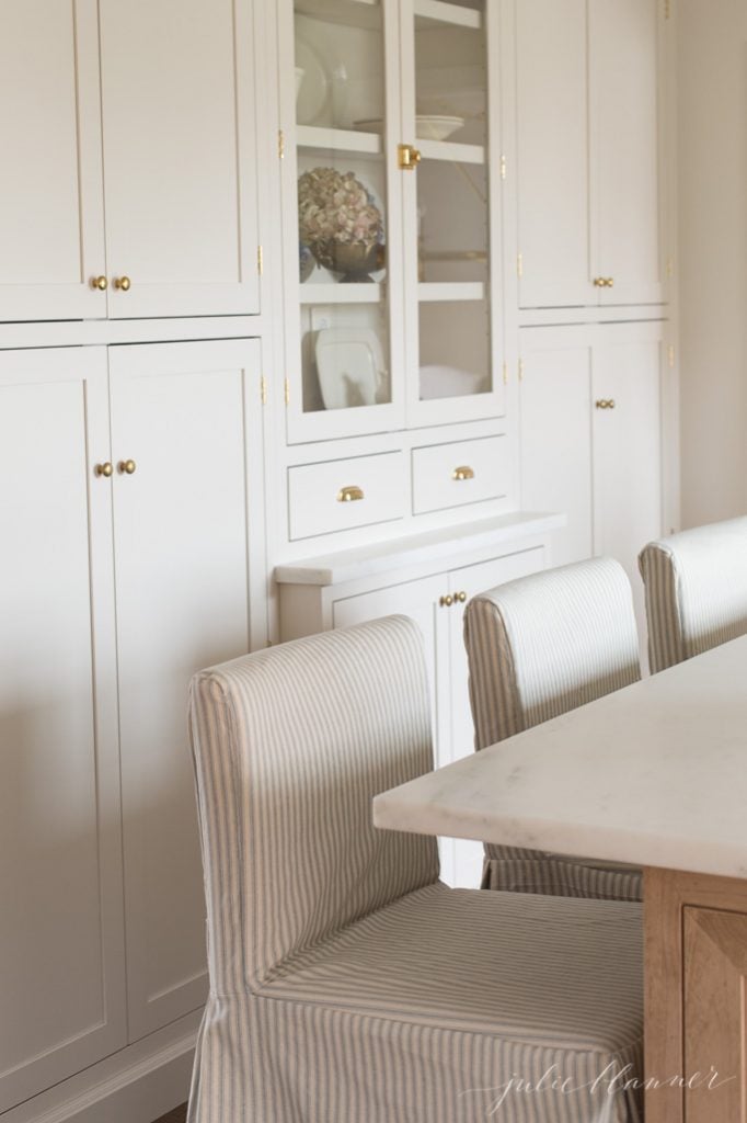 padded upholstered kitchen stools