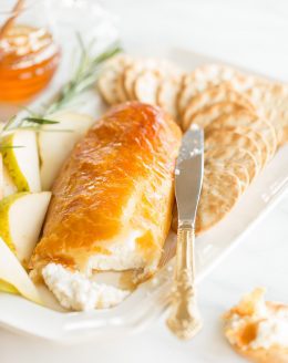 goat cheese and honey