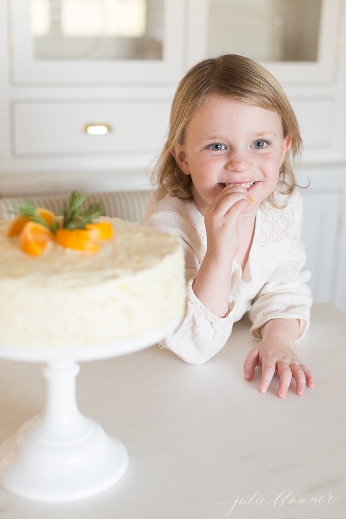 Mandarin Orange Cake made from scratch