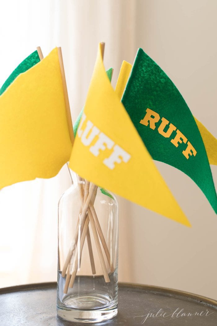 puppy bowl watch party ideas | diy pennant flags