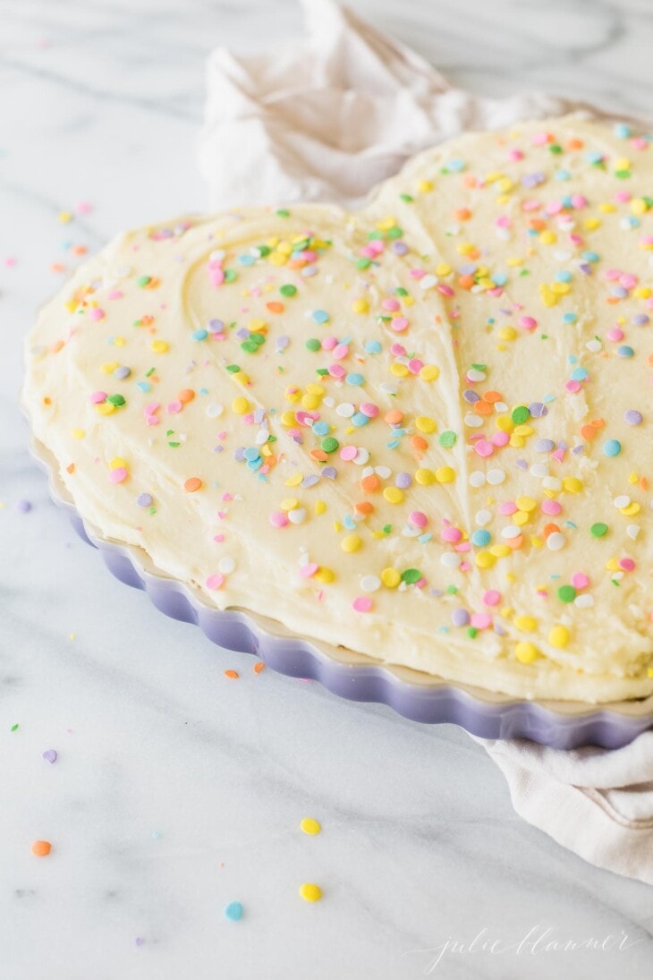 Frosted Sugar Cookie Cake | Julie Blanner