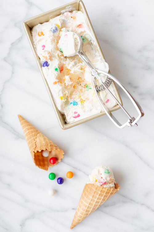 No Churn Bubble Gum Ice Cream | Julie Blanner